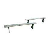 Paire de bancs vintage pour enfant