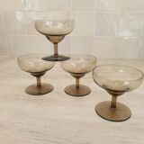 Verres à champagne style Daum