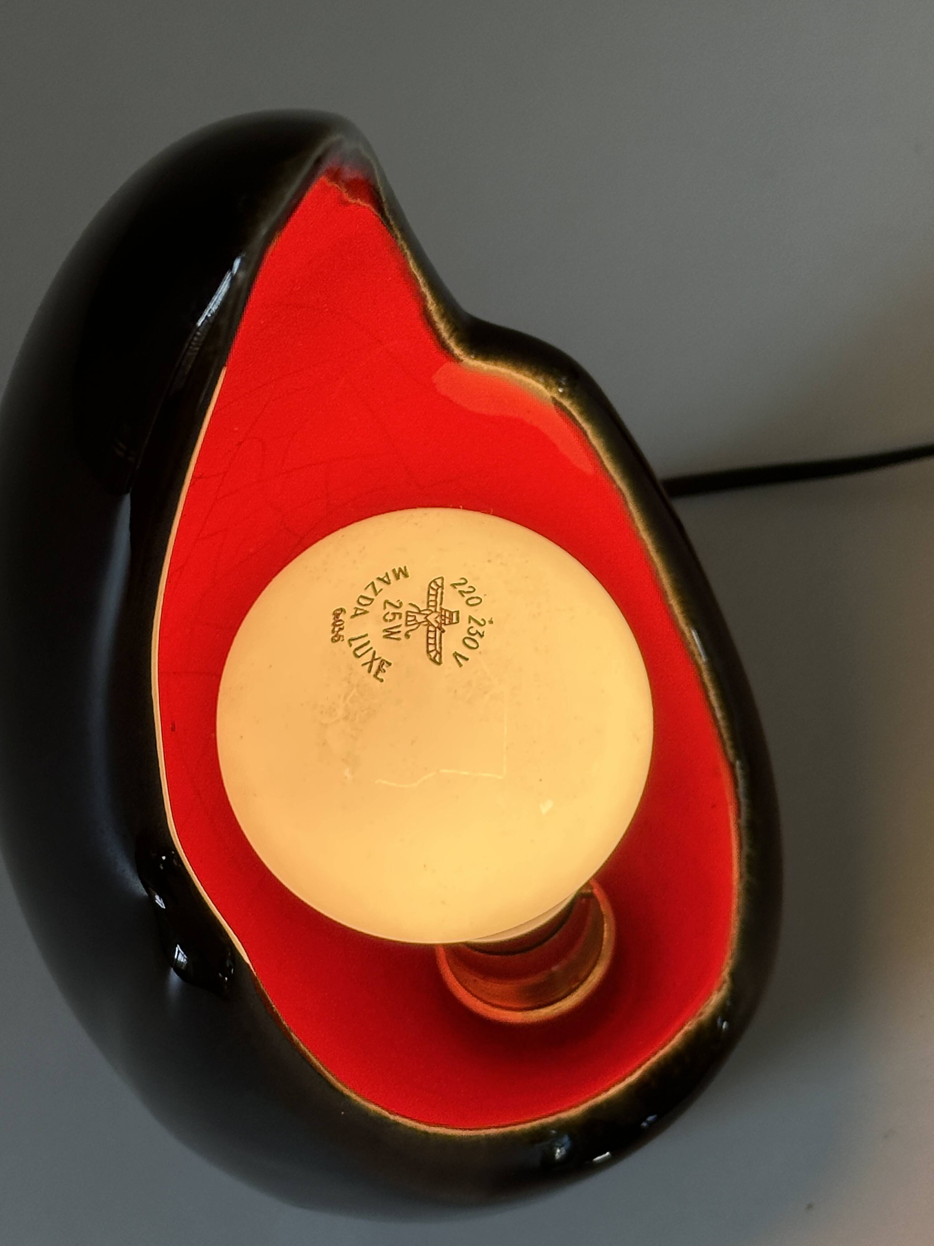 Vintage design ceramic lamp from the 60s