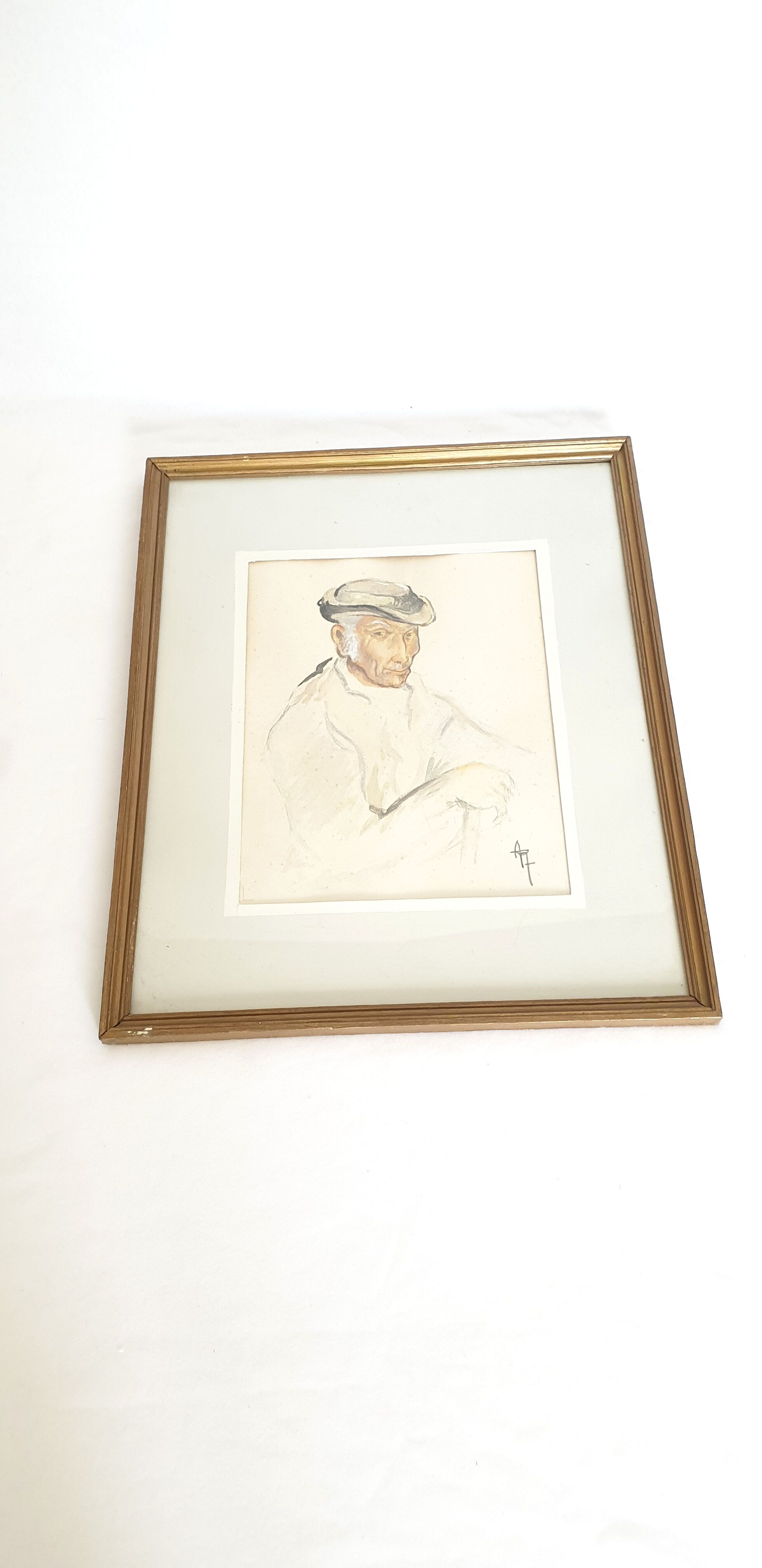 Aqurelle portrait of Vendéen
