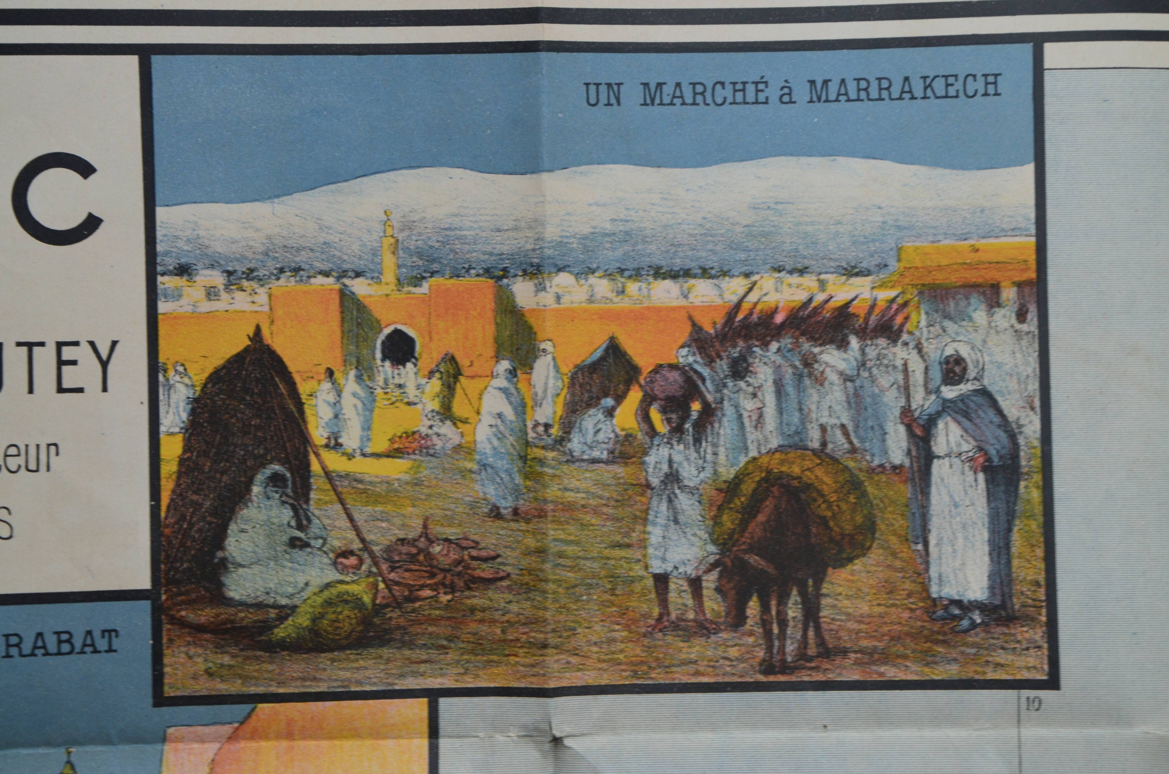 Toutey, Morocco map table