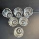 6 wine glasses – light cut crystal