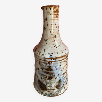Vase berçeuse en grès signé