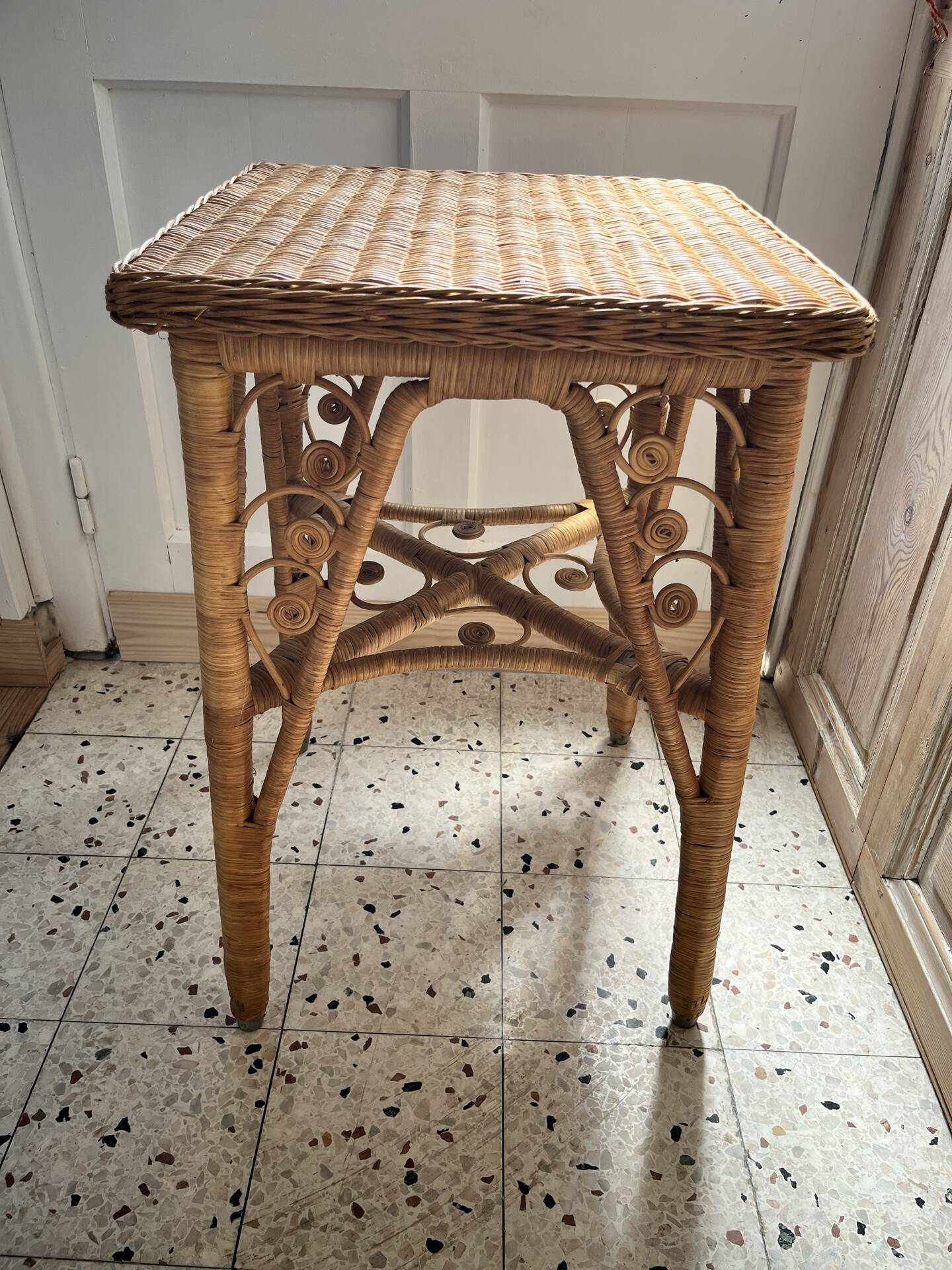 Peacock side table