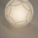 Suspension artichaut en verre opale par Peill & Putzler, 1974