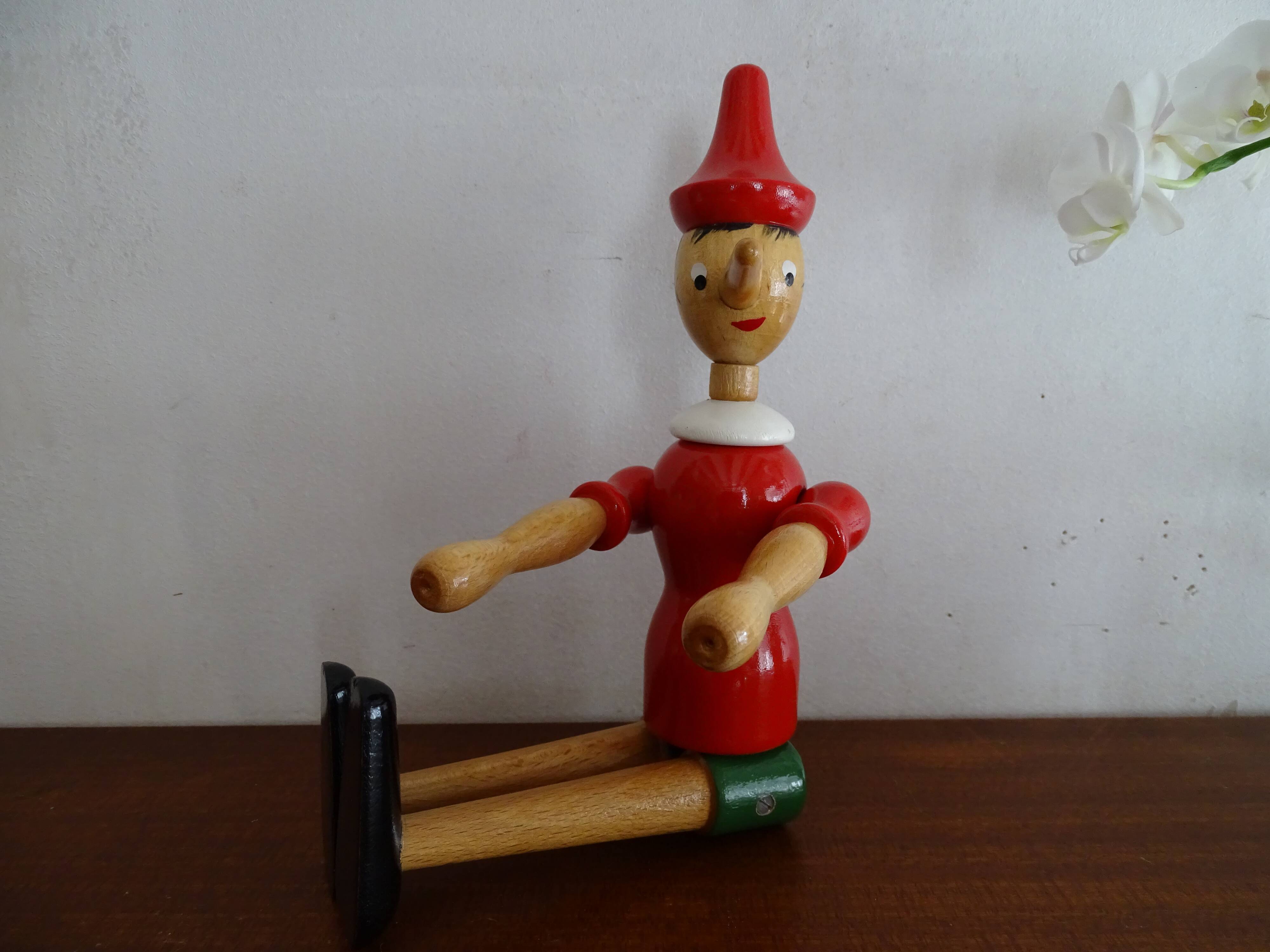 Pinocchio articulated wooden toy