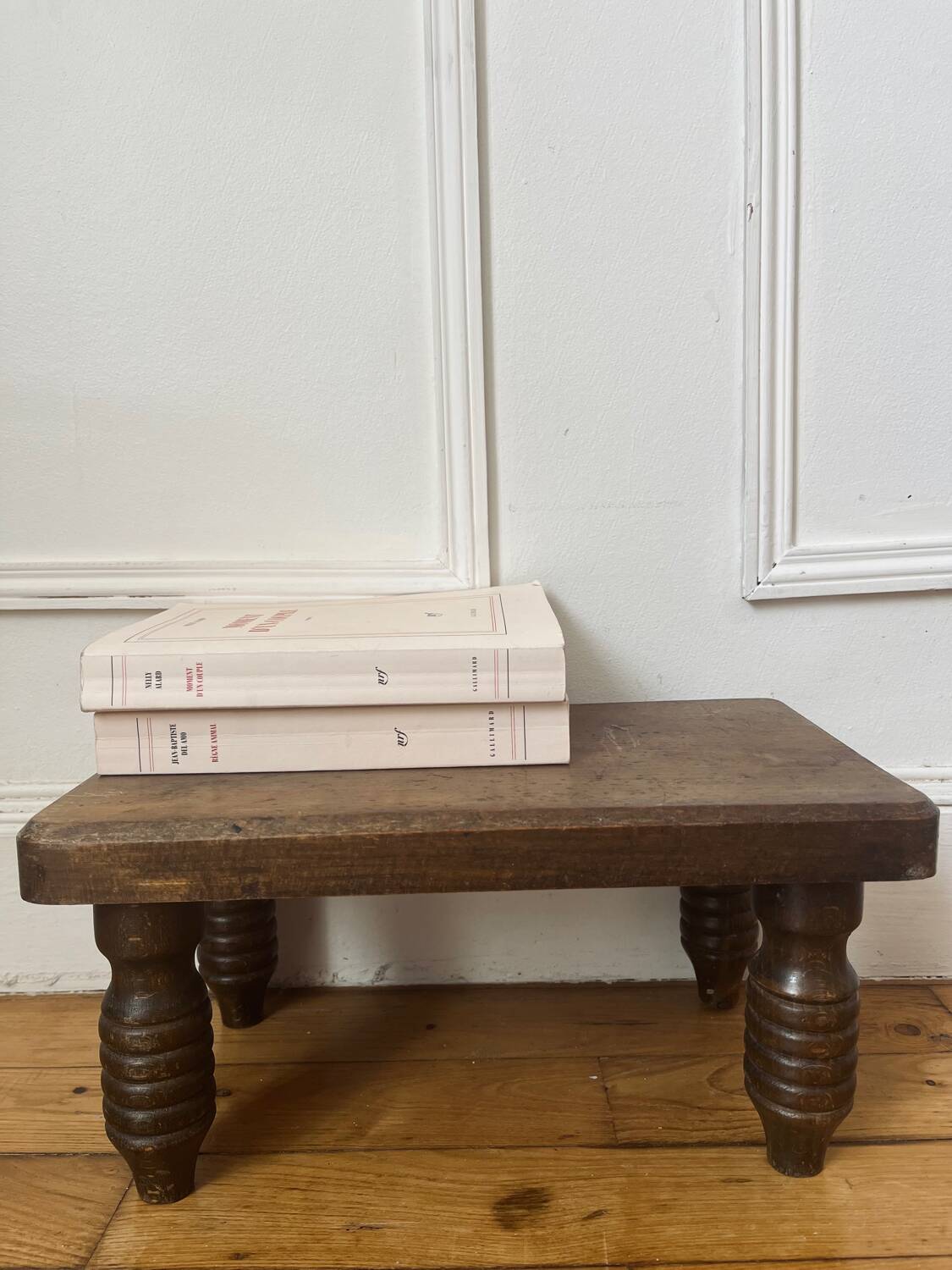 Low stool in old wood