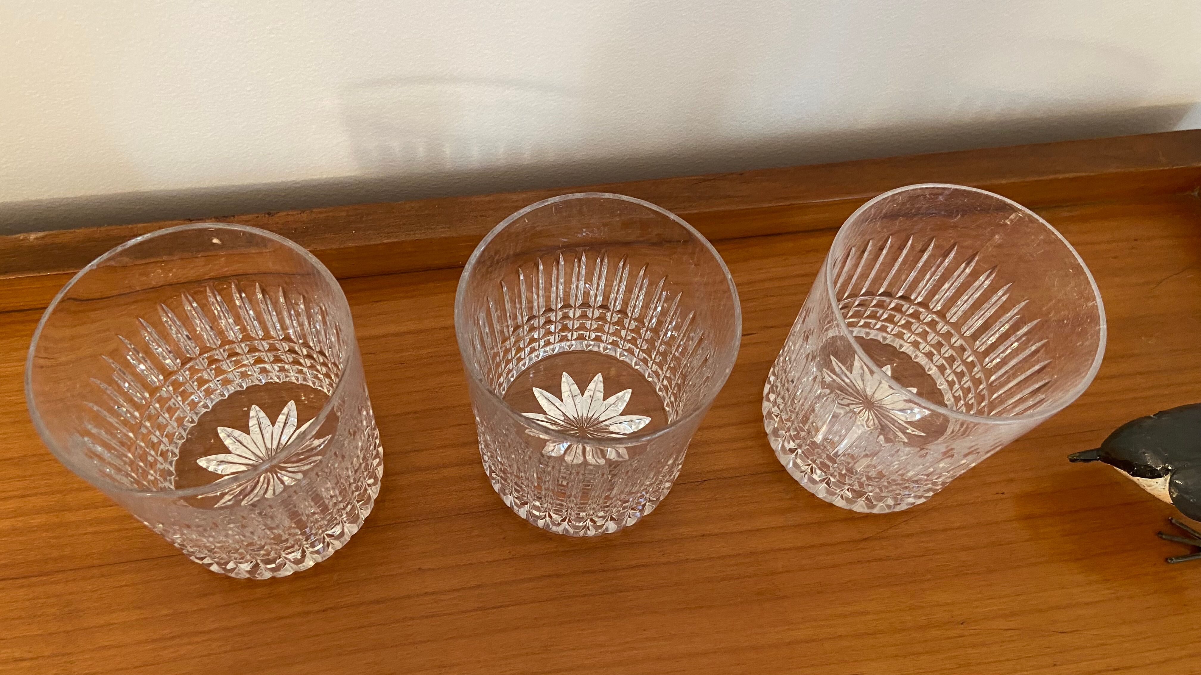 Christmas Pop-up 2022 - Trio of cut crystal whisky glasses