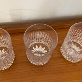 Christmas Pop-up 2022 - Trio of cut crystal whisky glasses