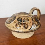 Mushroom-shaped ceramic candlestick from mid-century by Haico Nitzsche for Søholm, 1960s.