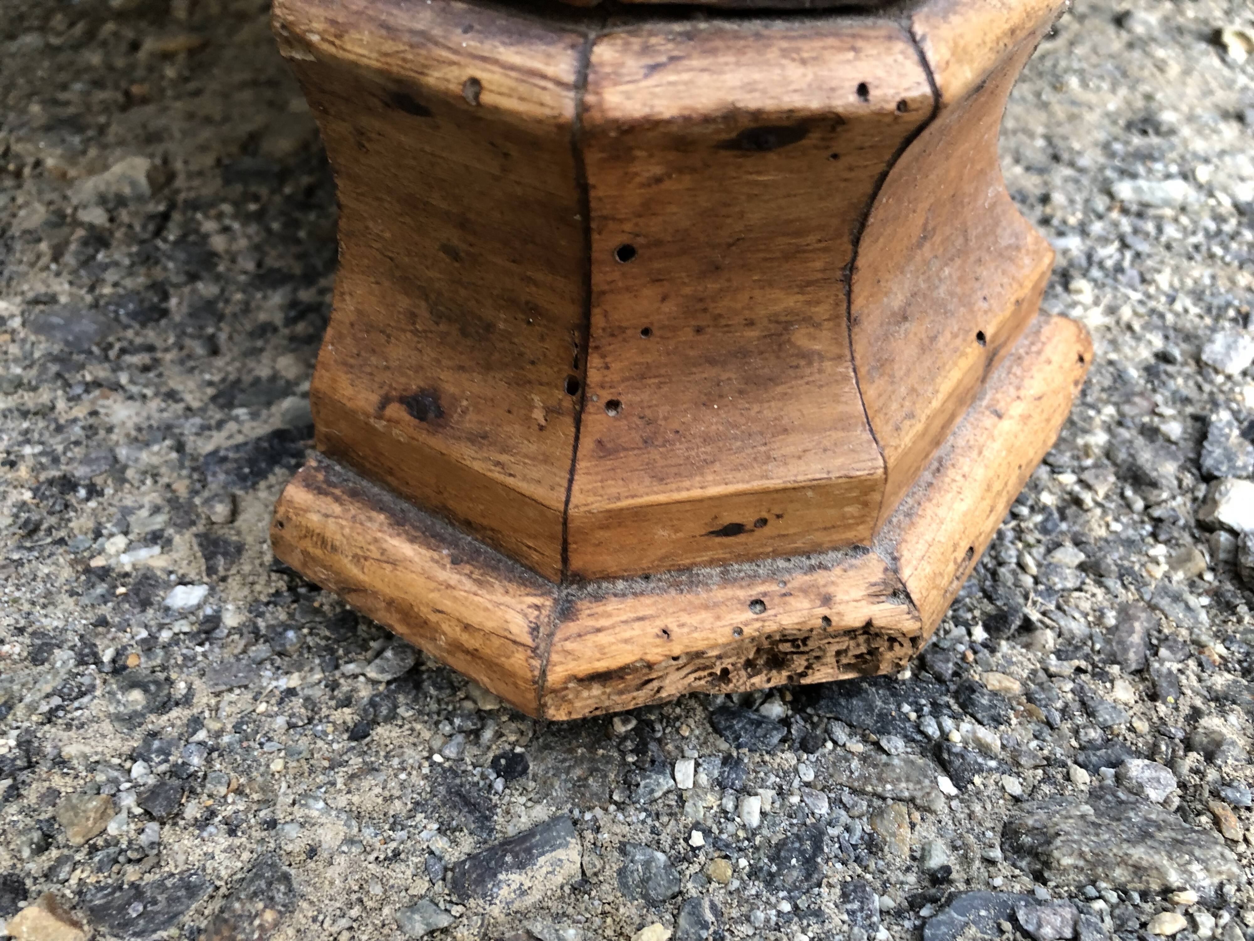 Old low sideboard in solid cherry wood from the 1900s.