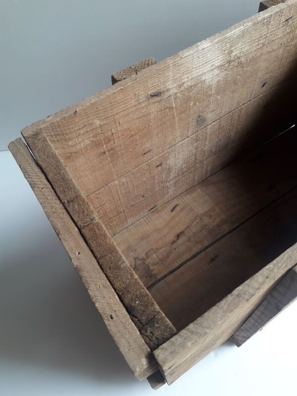 Transport case L58xD30,5xH34cm wood storage