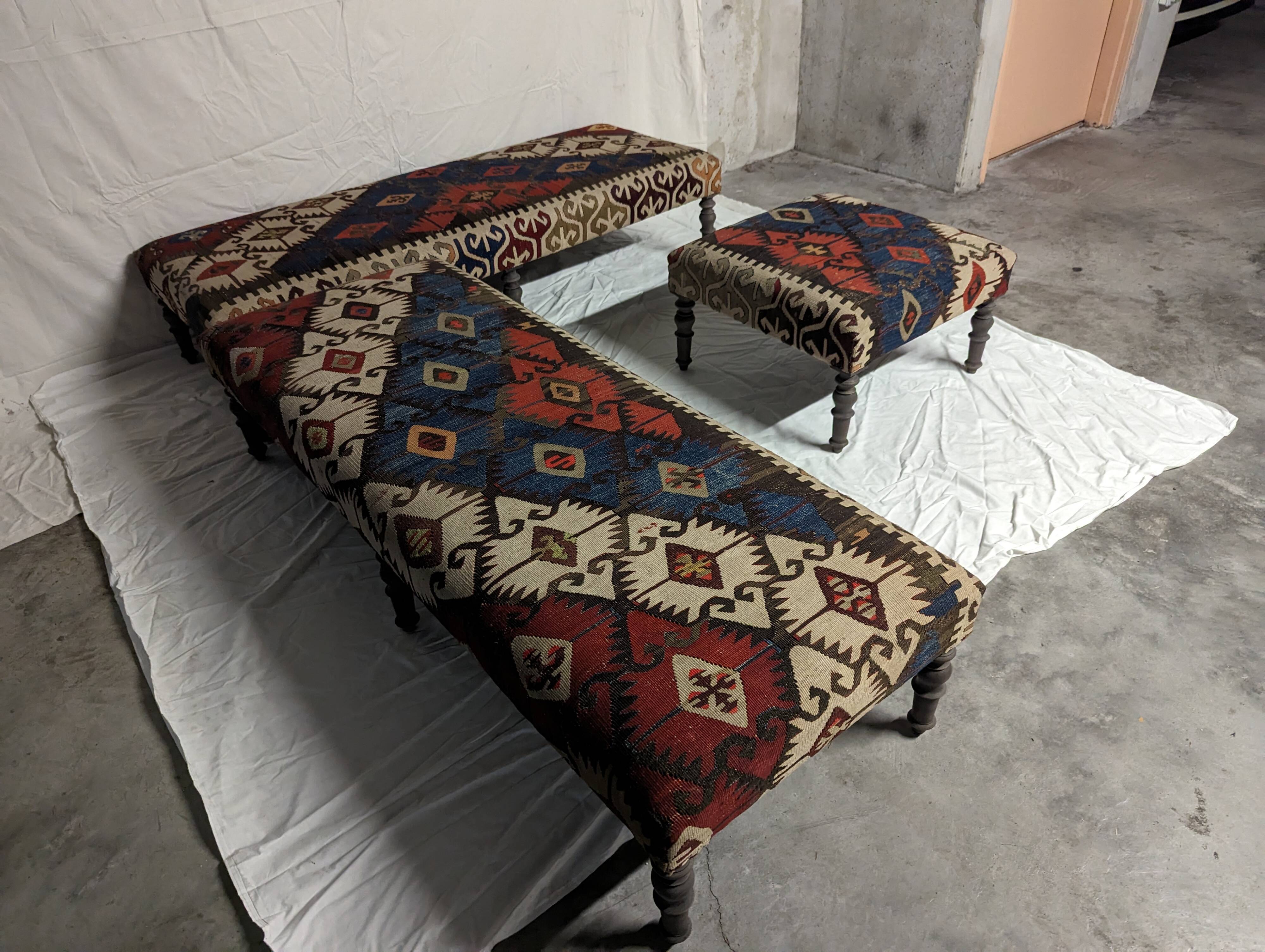 Kilim benches