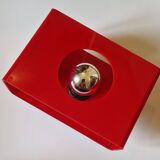 Vintage red disco wall light 1970 Jocelyne Trocmé