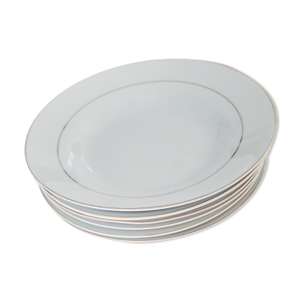 6 hollow plates porcelain Chriss G