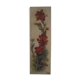 Huile sur panneau isorel "bouquet de fleurs