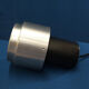 Suite de 4 suspensions space age en inox brossé