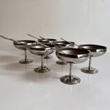 Stainless steel ice cream bowls Letang & Rémy