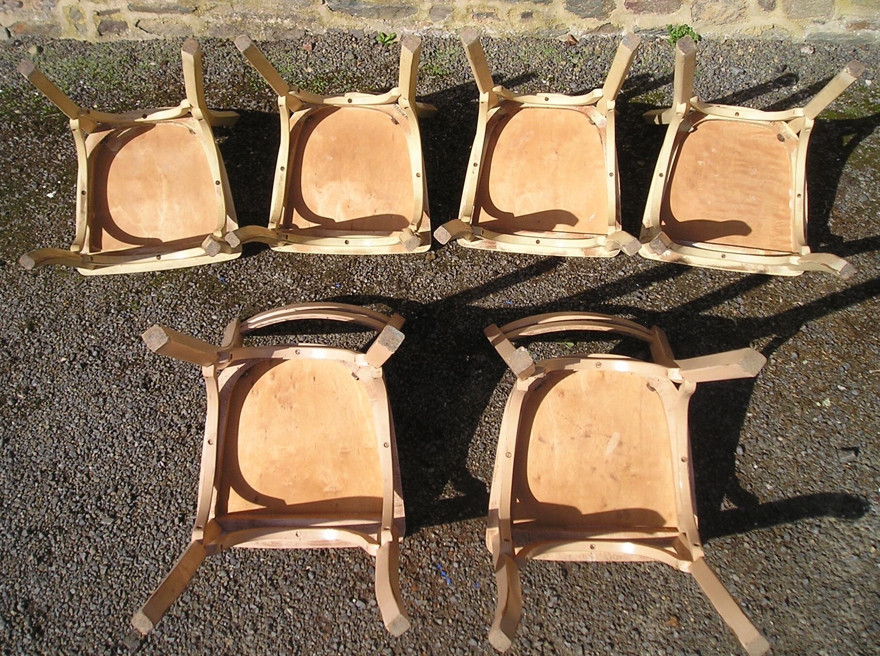 Set of 6 bistro chairs baumann 1960