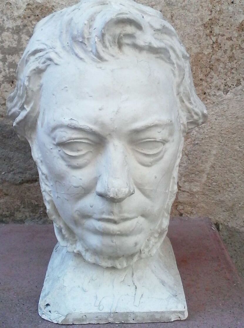 Vintage plaster head