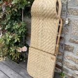 Deux chaises de jardin en rotin