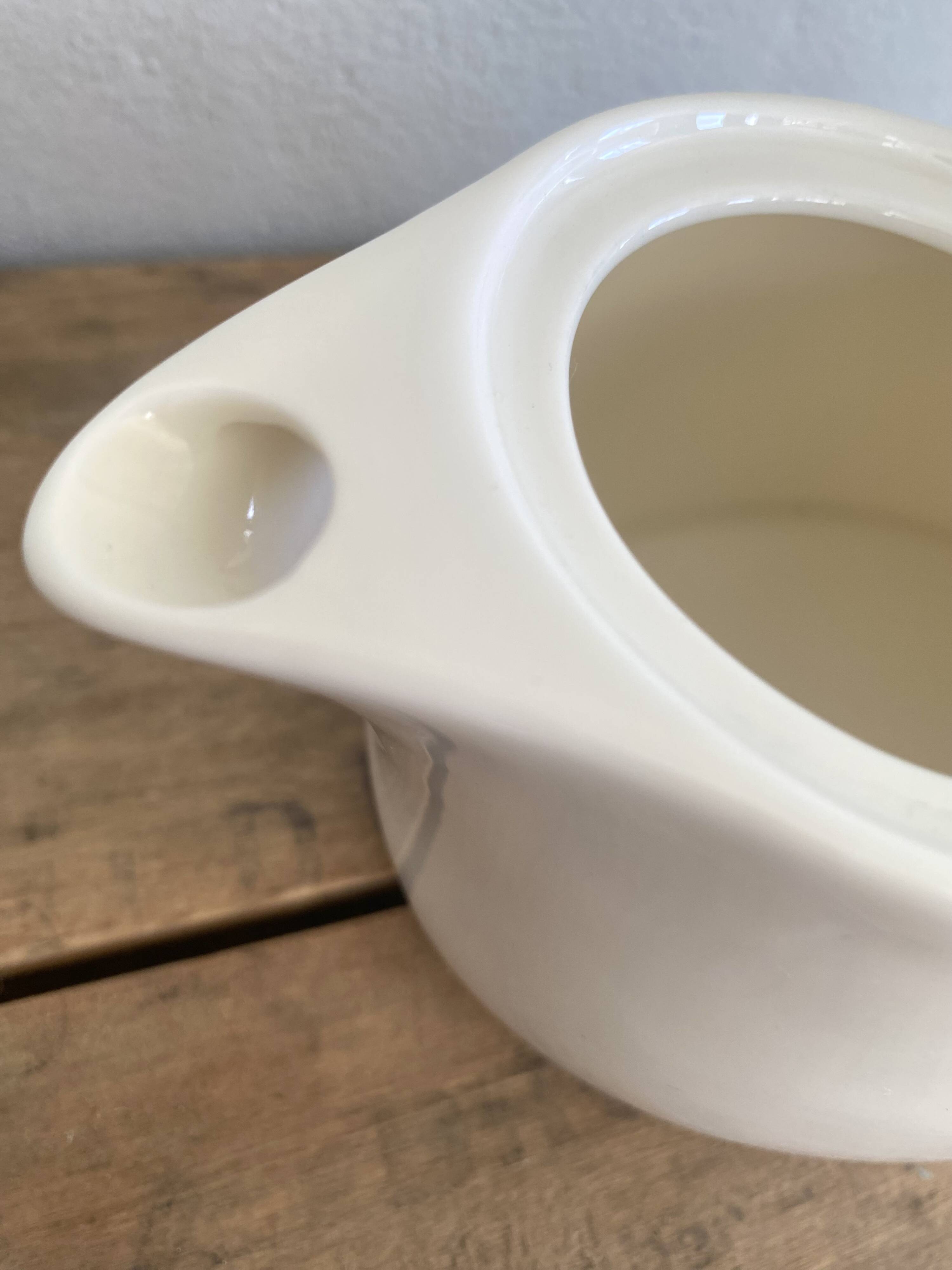 Earthenware and stainless steel teapot, 2 cups