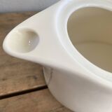 Earthenware and stainless steel teapot, 2 cups