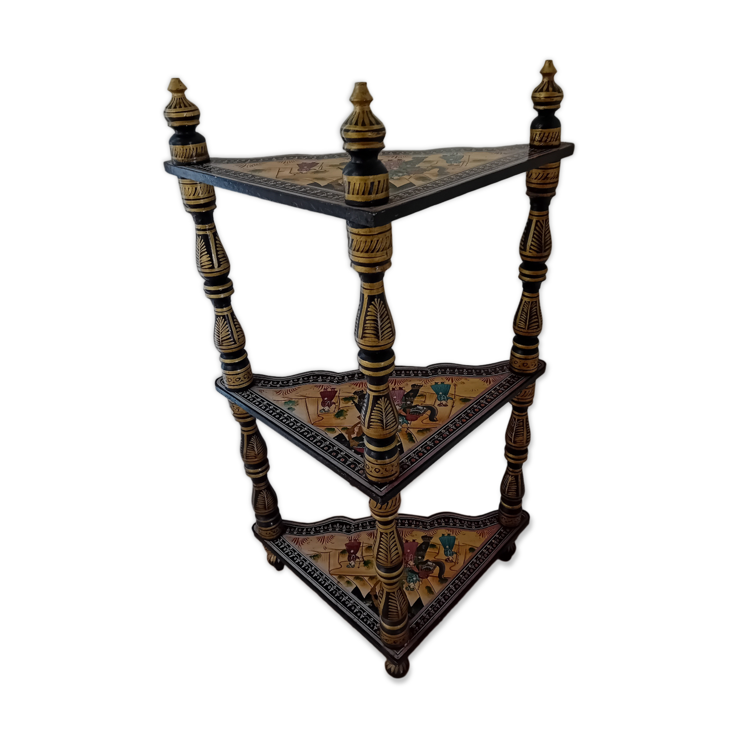 Small exotic corner cabinet