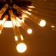 Radiant glass tube chandelier. Contemporary design.