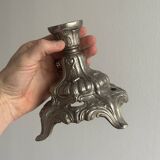 Baroque style metal candle holder