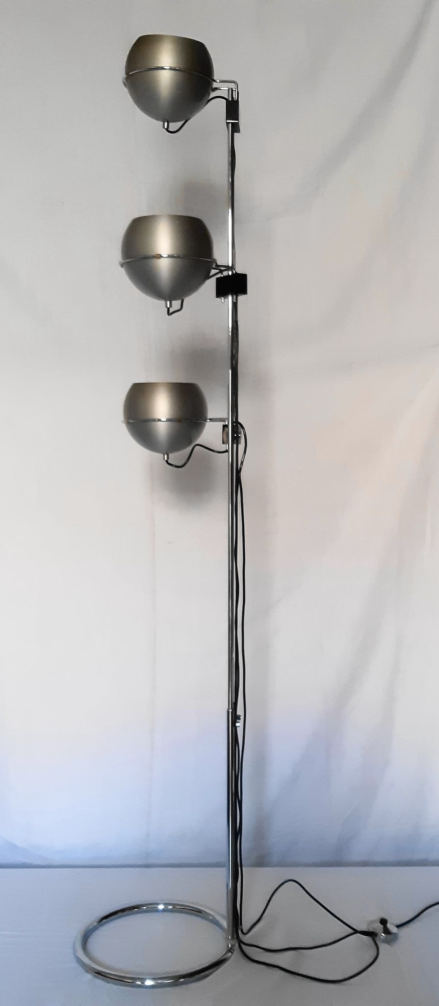 Lampadaire 3 globes "eyes-ball" de Goffredo Reggiani,années 70