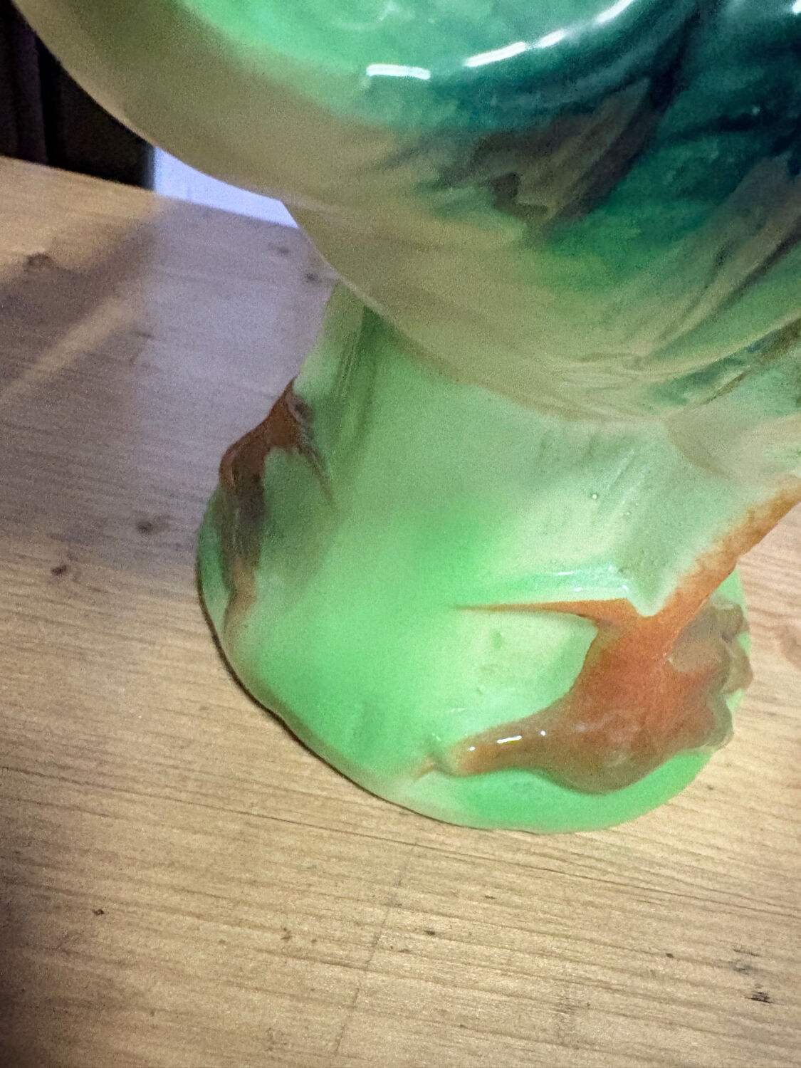 Large enamelled ceramic pitcher – signed B. Gaillard