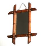 Small mirror with turned wooden frame, 1930s