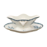 Saucière with a sticking plate earthenware iron earth the Amandinoise service Margot