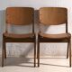 Vintage Thonet dining chairs (c.1950). Set of 4 pieces.