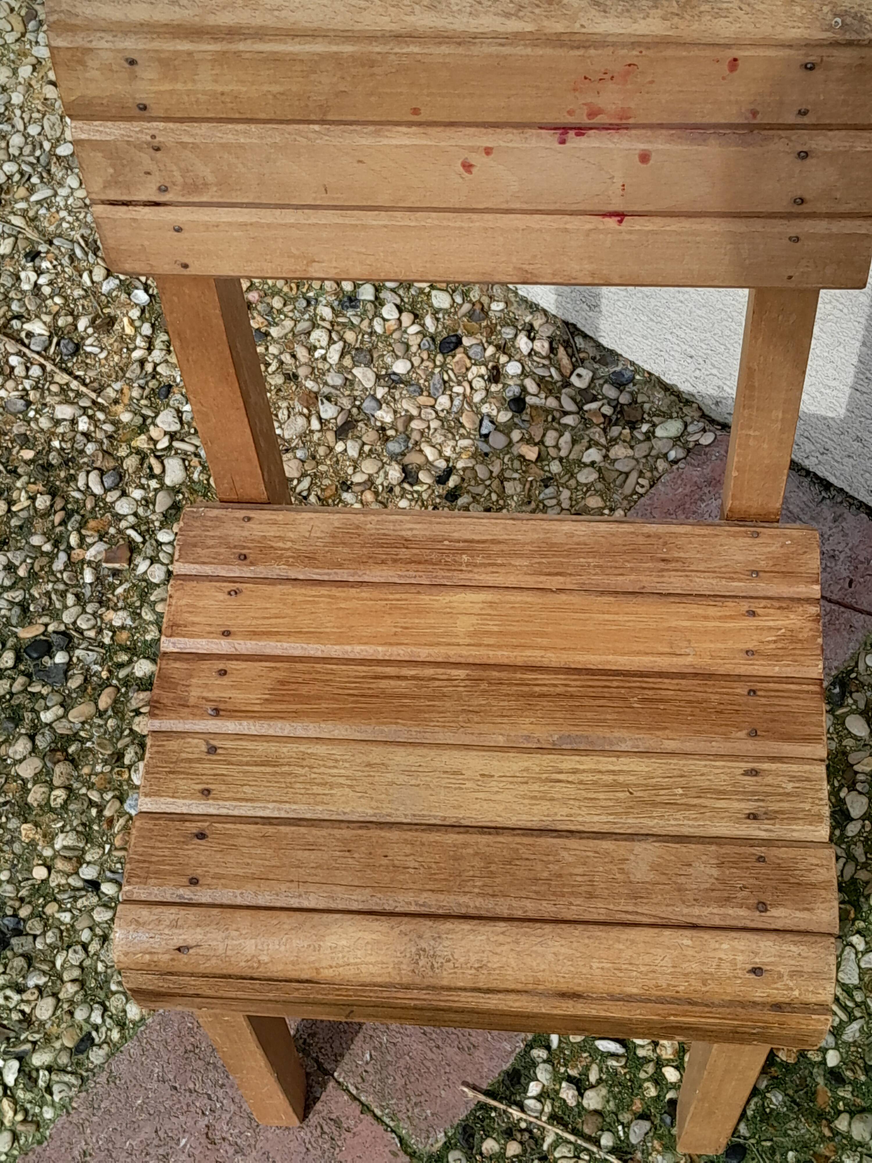 Vintage wooden children's chair from the 40s