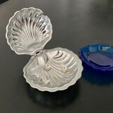 Stainless steel shell butter dish