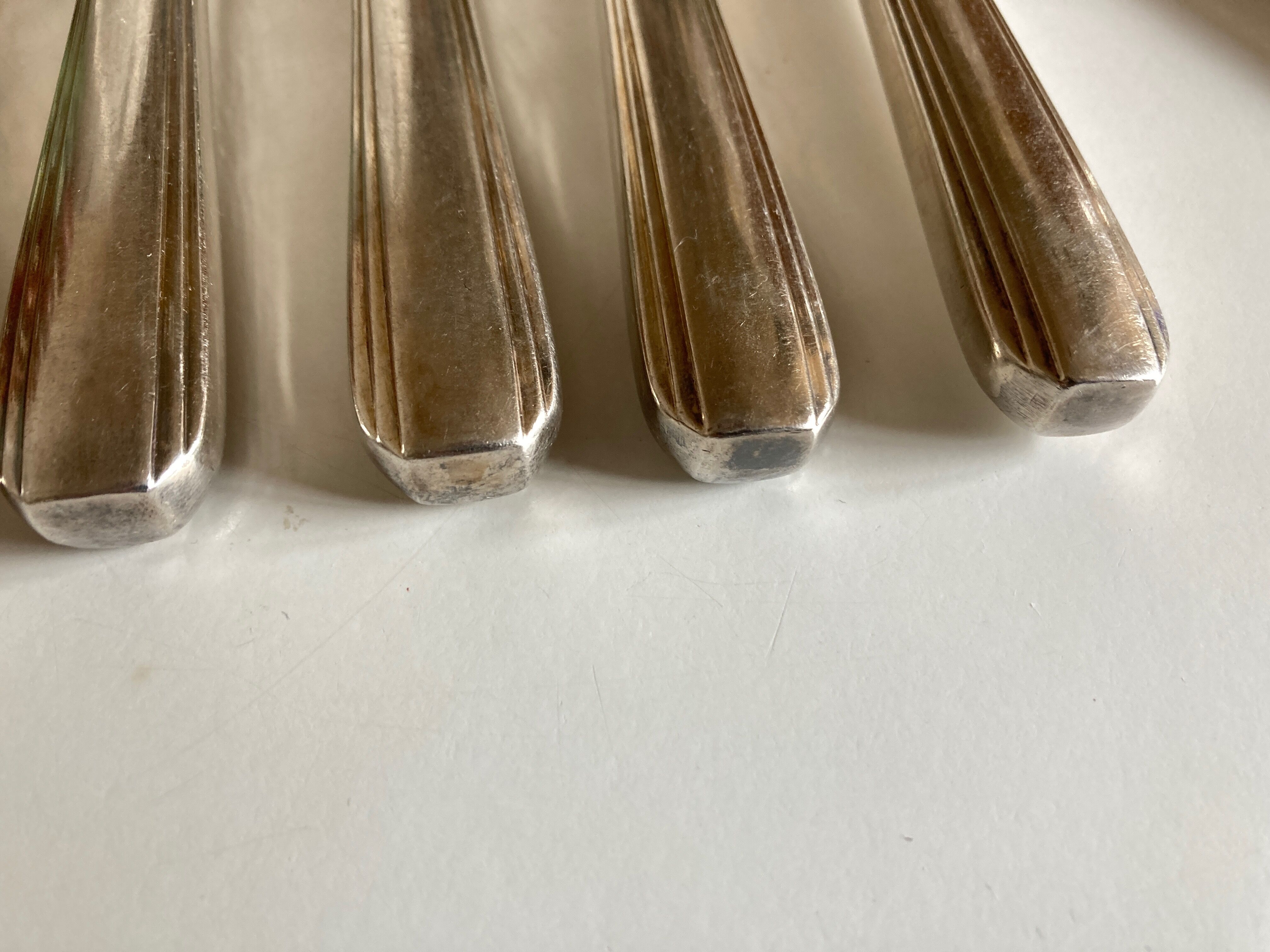 Set of 6 Christofle Boreal knives by Luc Lanel art deco