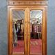 Louis XVI style wardrobe in walnut with blond patina circa 1880