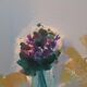 Abstract painting by Renato Borsato (Venice 1927-2013) "Title Violets" 1963