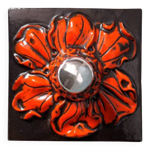 Ceramic flower wall sconce, vintage ceiling light, antique lamp