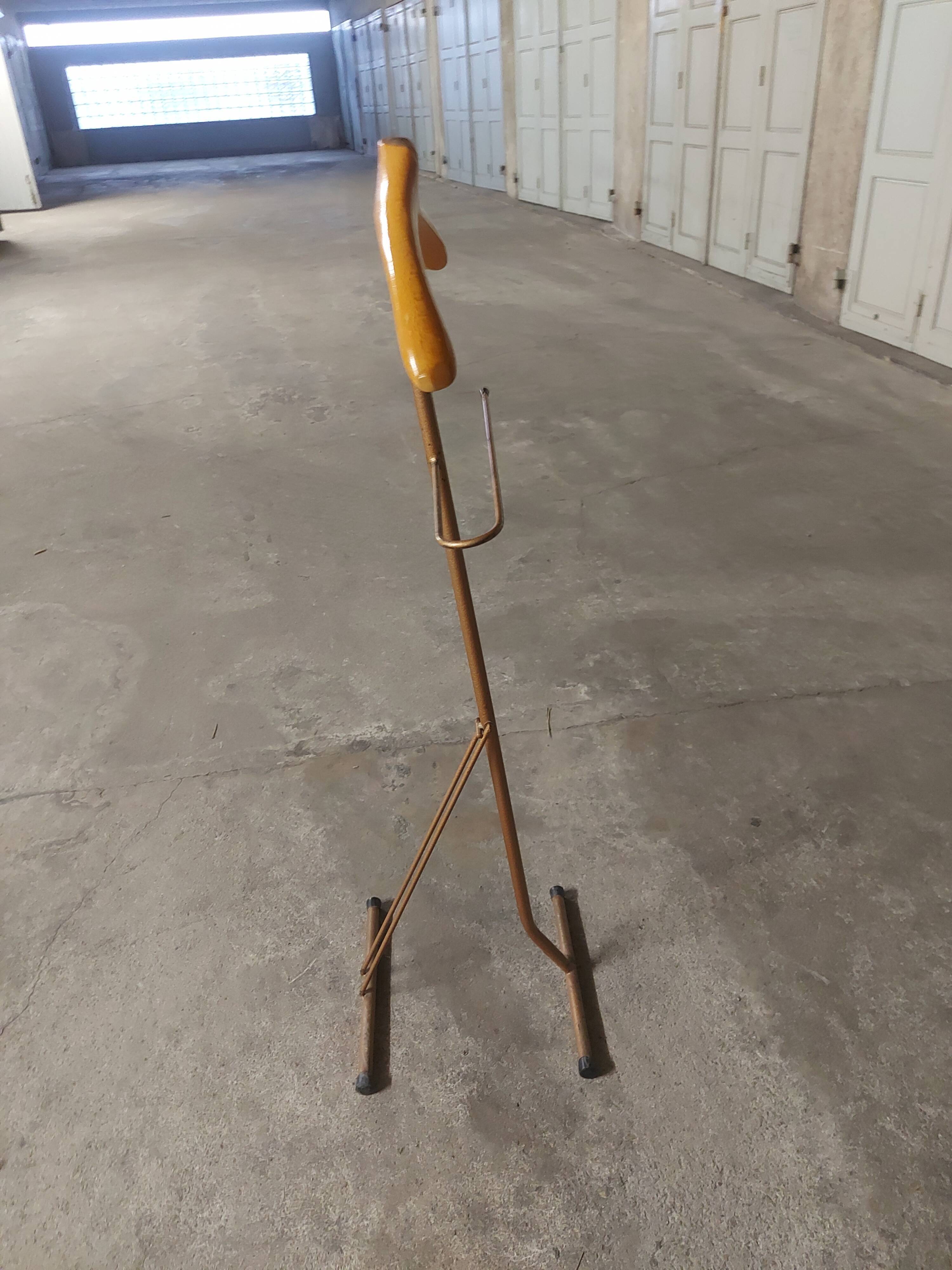 Foldable vintage night jack, wood and metal