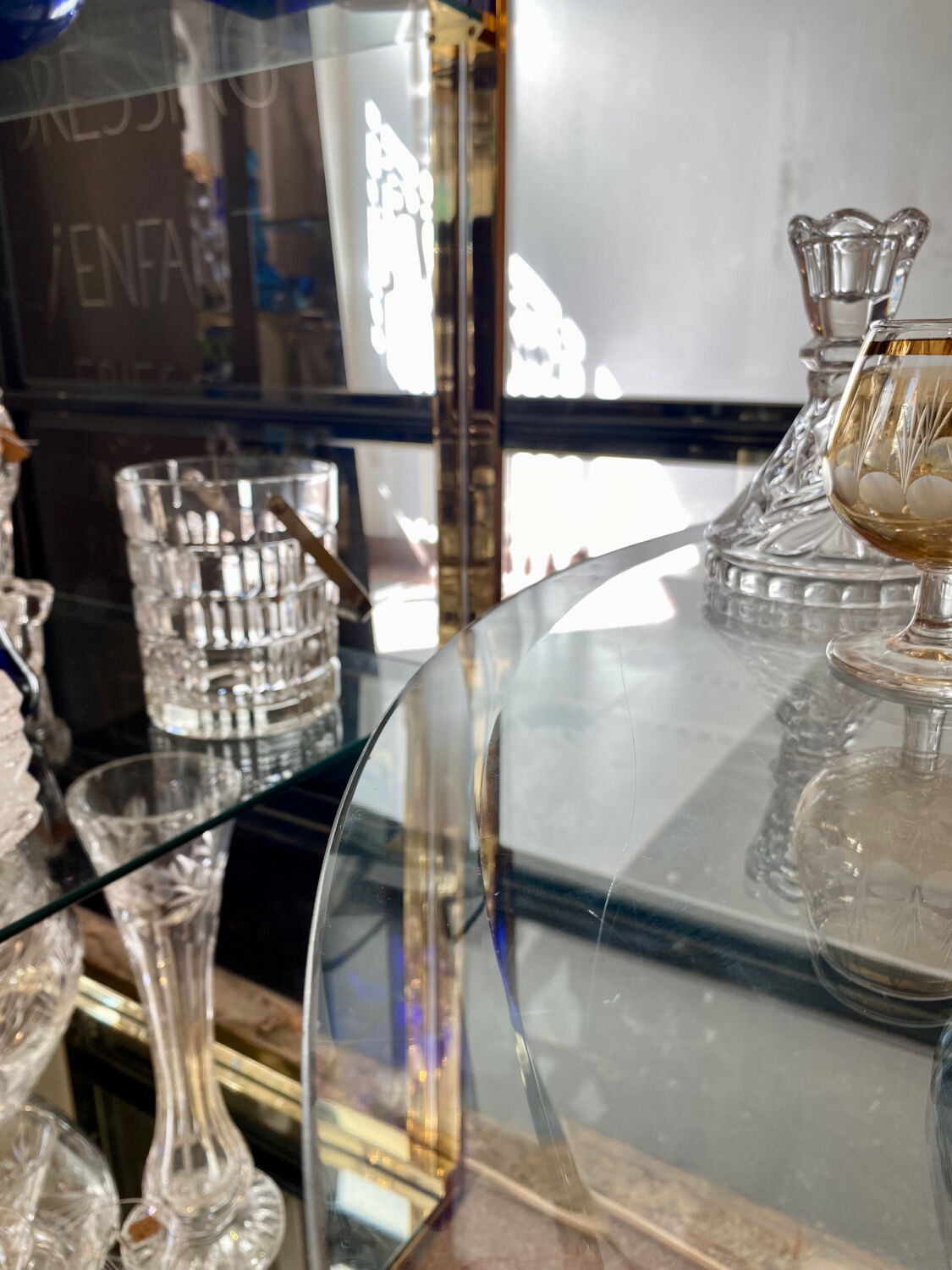 Hollywood Regency Heron Coffee Table