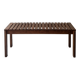 Bench / modernist coffee table made of wooden slats, 1970s design.