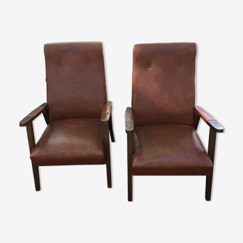 Paire de fauteuils 1950/1960