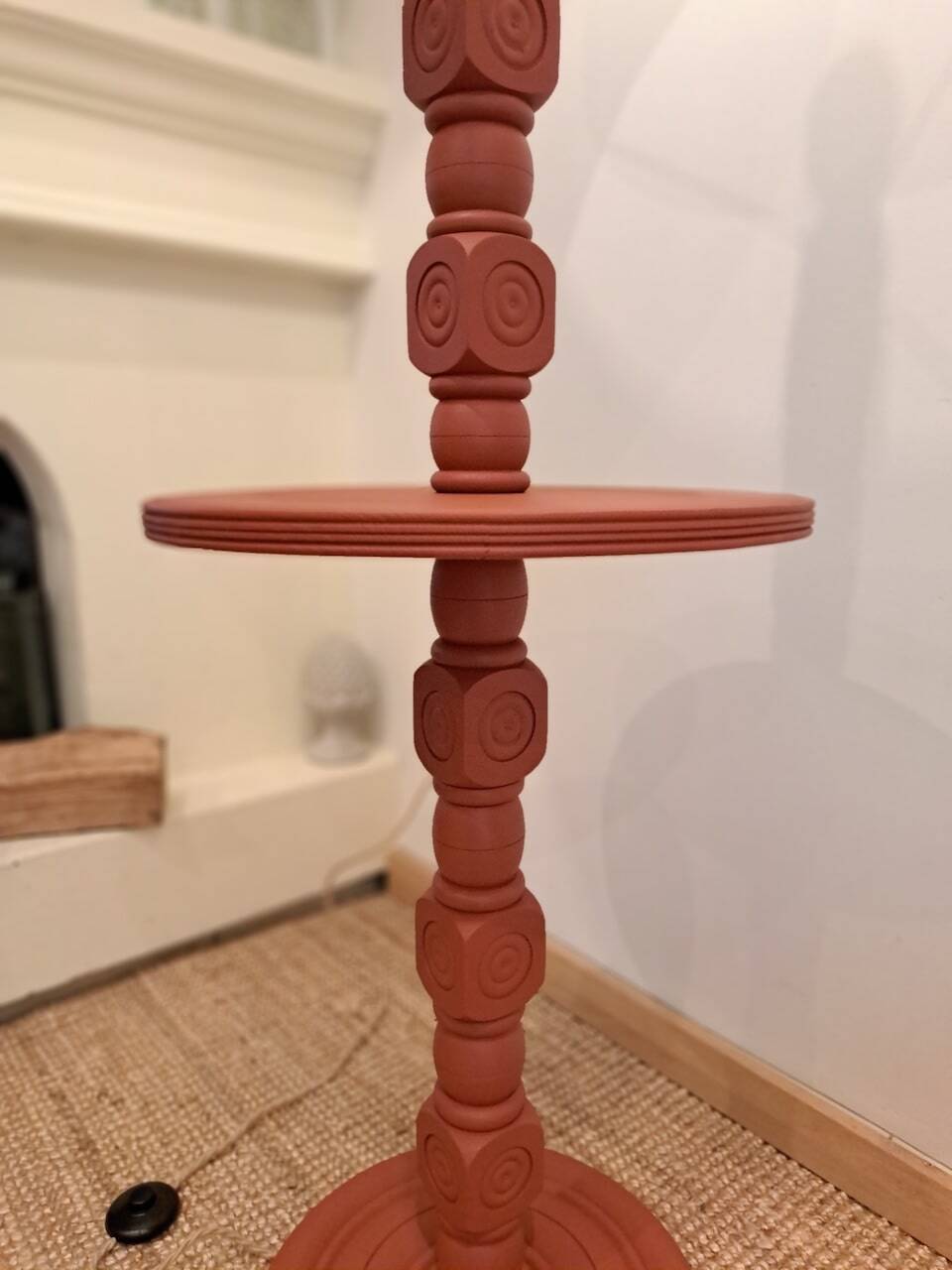 Vintage terracotta floor lamp