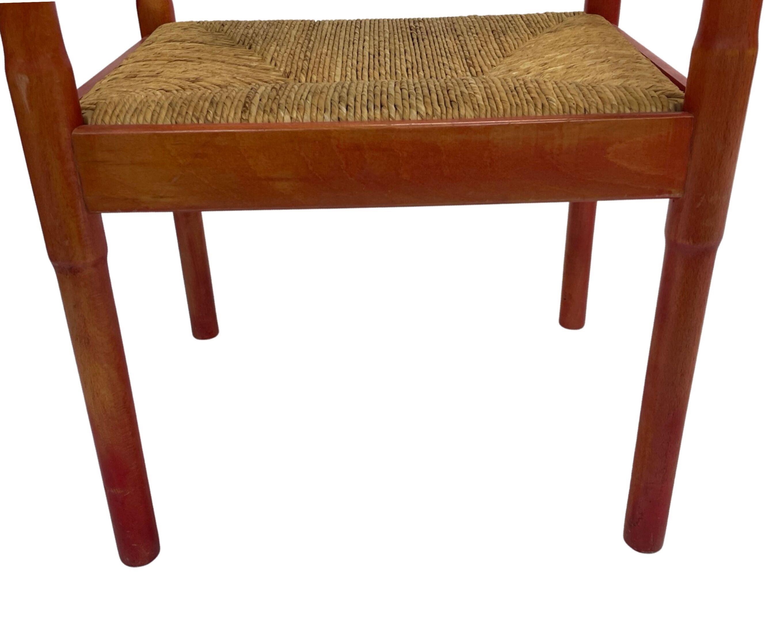 Fauteuil Carimate modèle 892 Vico Magistretti pour Cassina en rouge