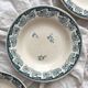 3 ironstone soup plates "Milan" Creil and Montereau
