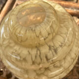 Beige speckled lampshade in Clichy glass