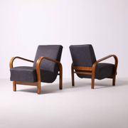 Pair of armchairs by Kozelka andKropacek, Interier Praha, 1950s